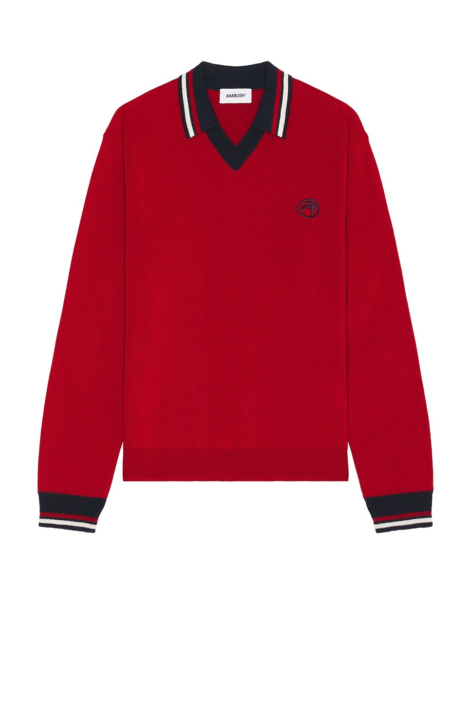 

Поло с длинными рукавами Ambush, цвет Haute Red