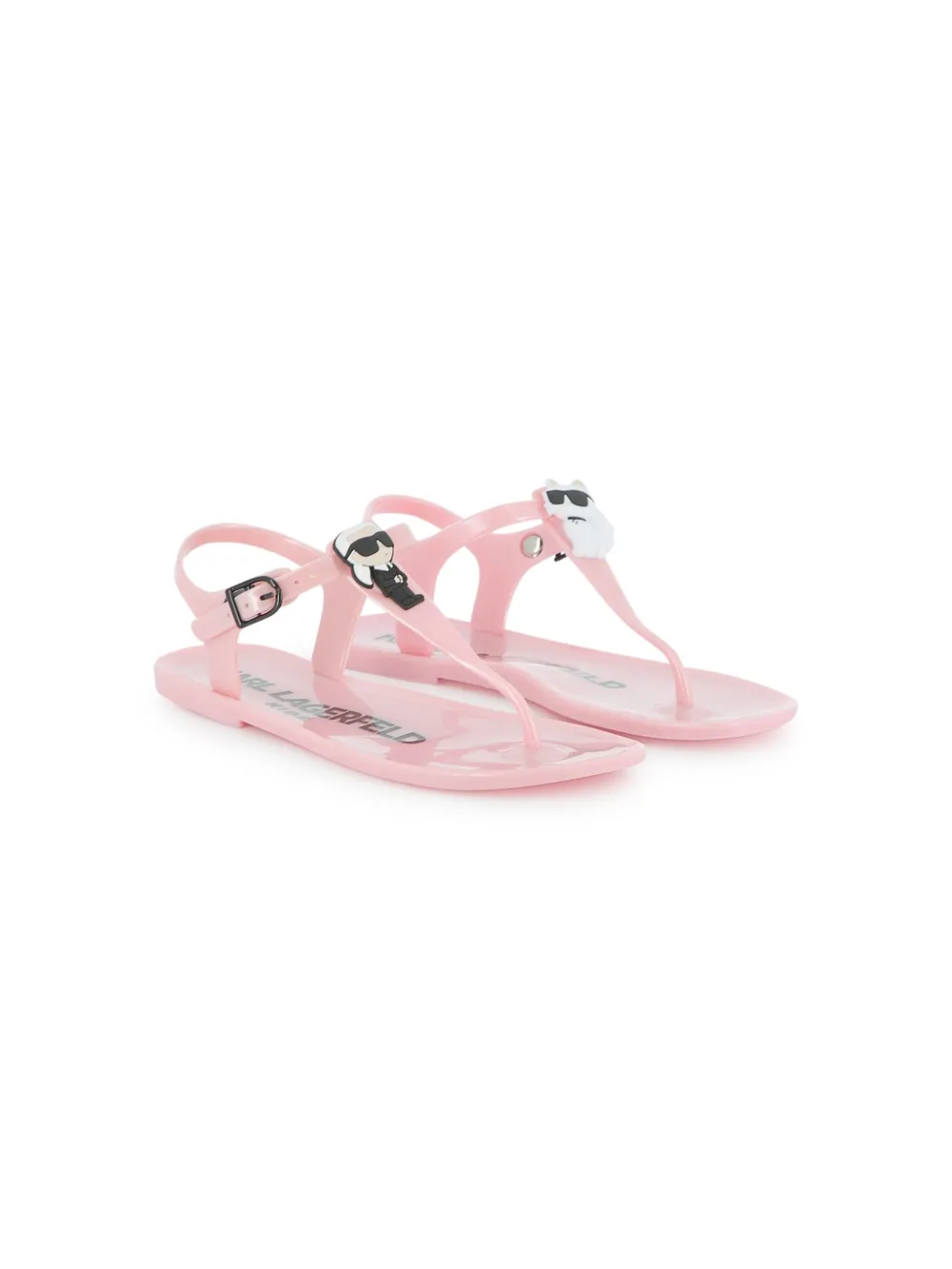 

Сандалии с нашивкой Ikonik Karl KARL LAGERFELD KIDS, розовый