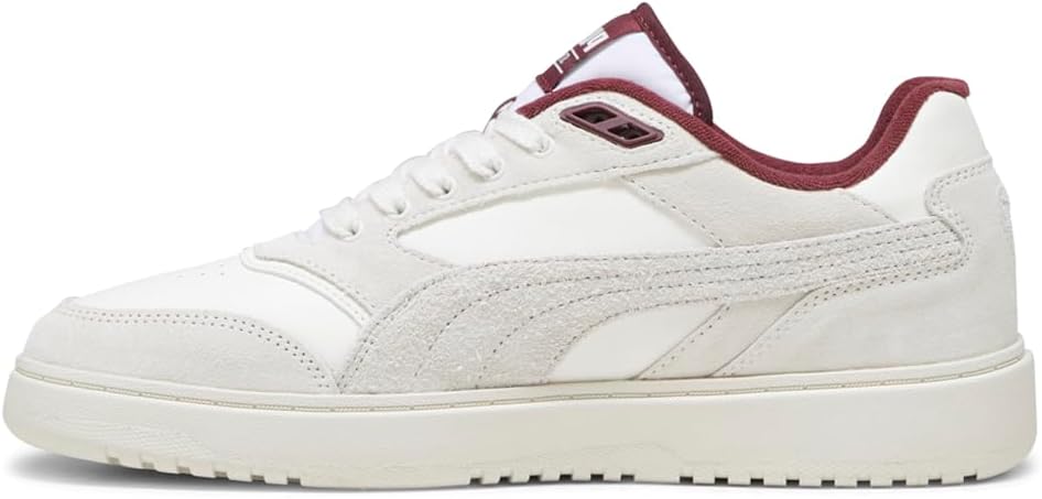Мужские кроссовки PUMA Doublecourt PRM с шнуровкой, повседневные - белые — фото 3