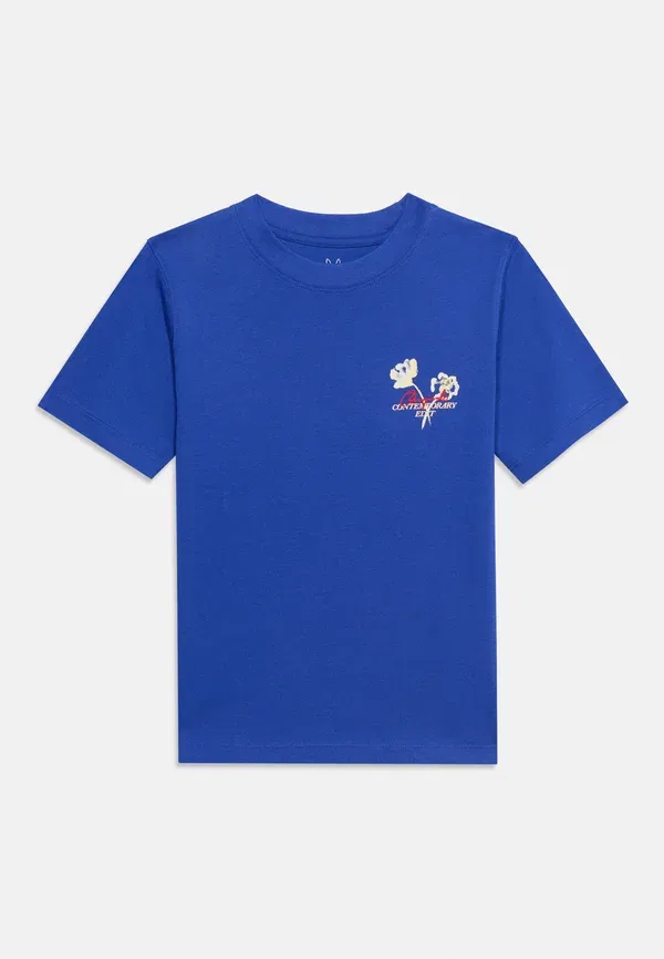 Футболка Jorhyeres back crayon tee print t-shirt Jack & Jones Junior, голубой — фото 3