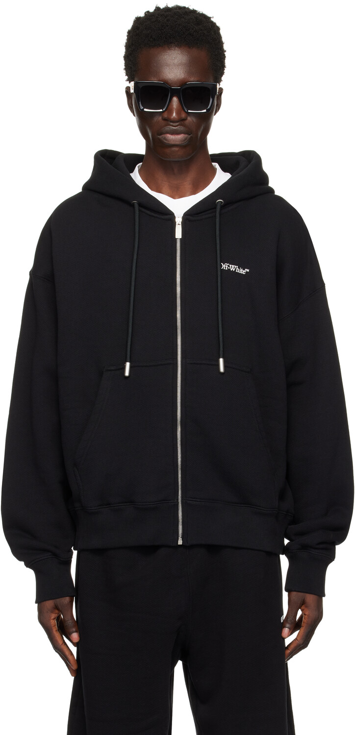 

Черная толстовка Windy Arrow Zip Skate Hoodie Off-White