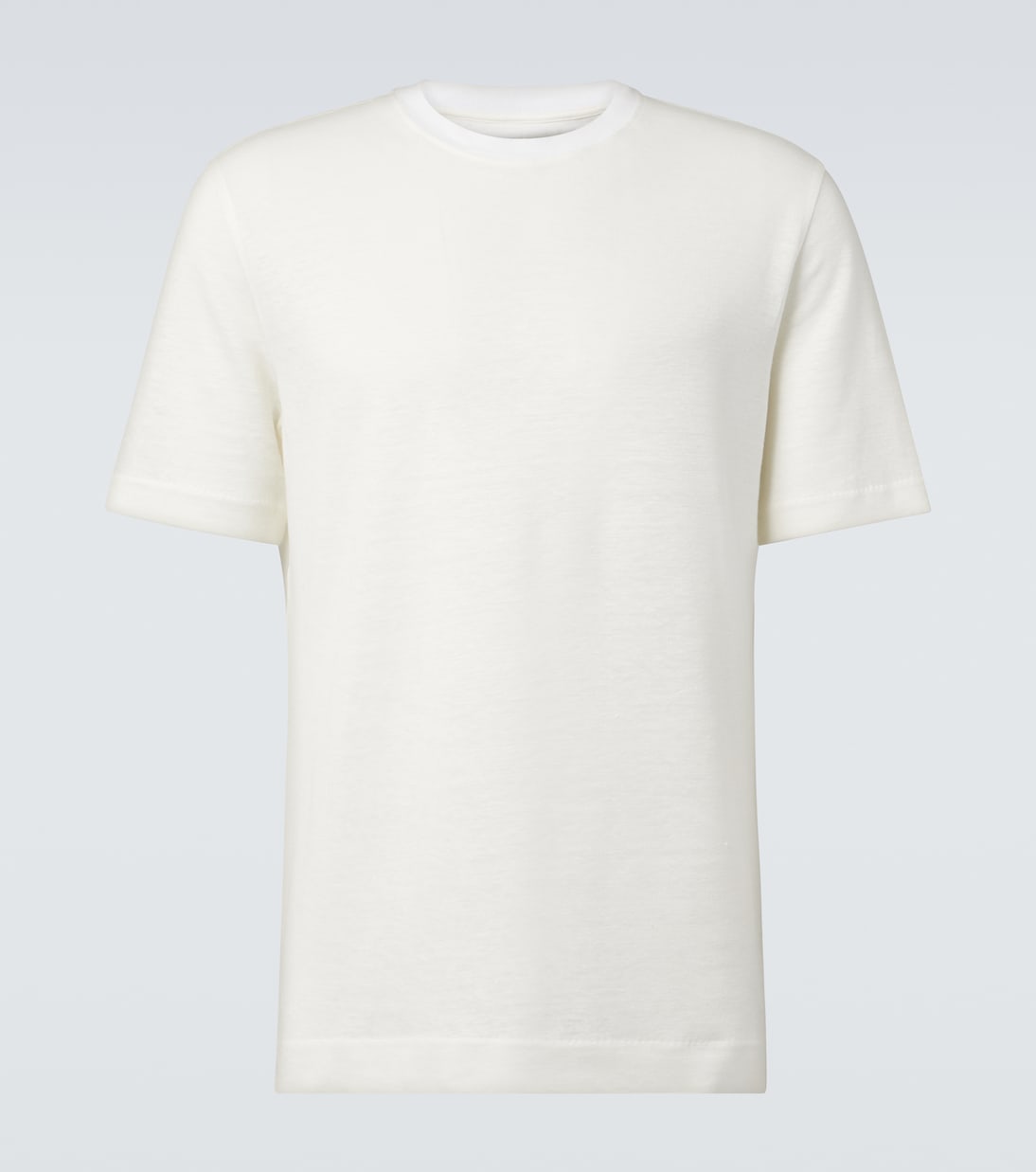 

Льняная футболка Zegna, Bianco Zegna