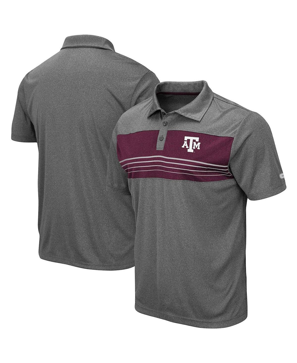 

Мужская темно-серая рубашка-поло Texas A&M Aggies Wordmark Smithers Colosseum