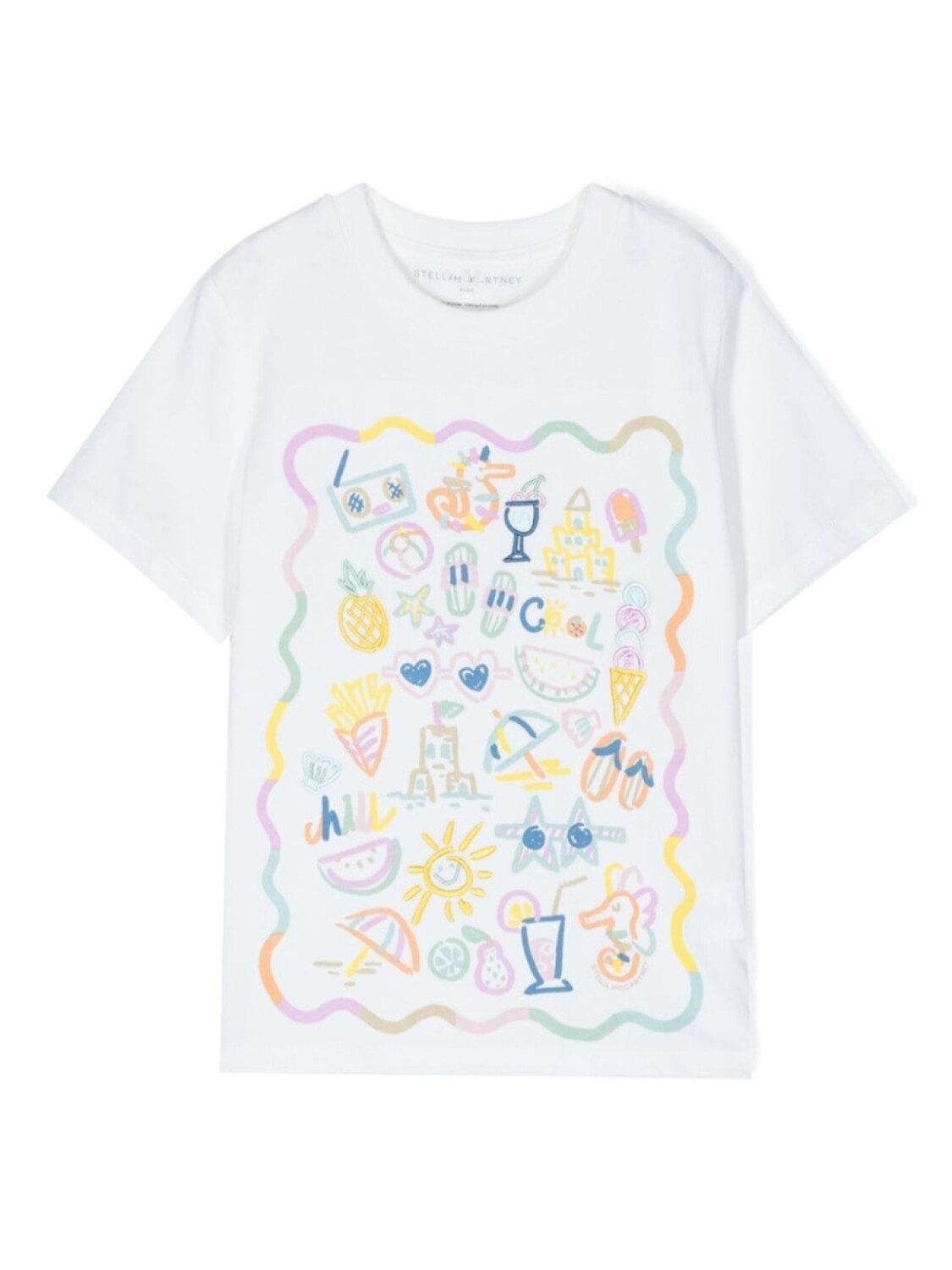 

Stella McCartney Kids футболка с принтом, белый