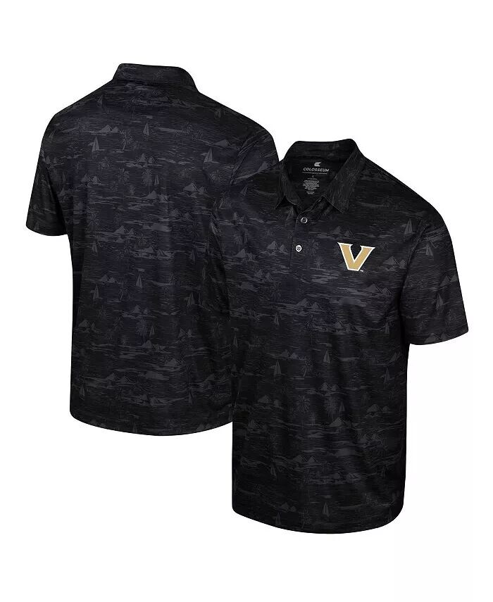 

Мужская черная рубашка-поло Vanderbilt Commodores Daly Print Colosseum