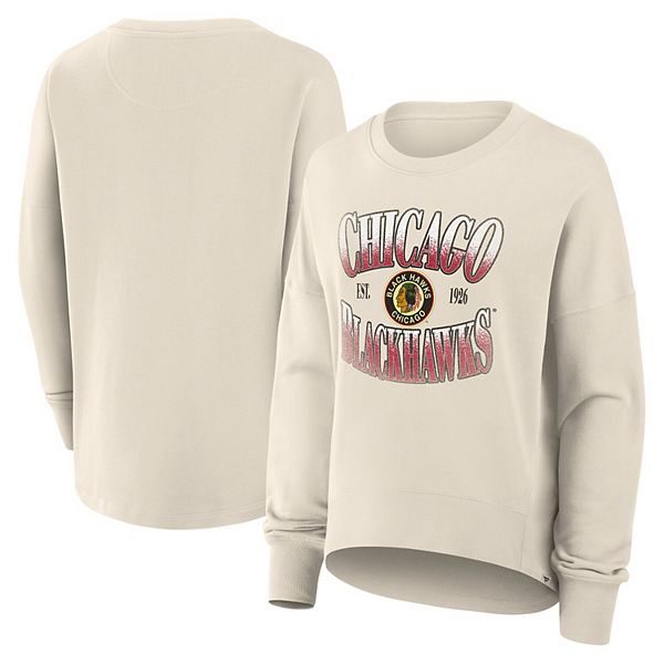 

Женский оверсайз свитшот chicago blackhawks в винтажном стиле, кремовый Fanatics, Бежевый, Женский оверсайз свитшот chicago blackhawks в винтажном стиле, кремовый Fanatics