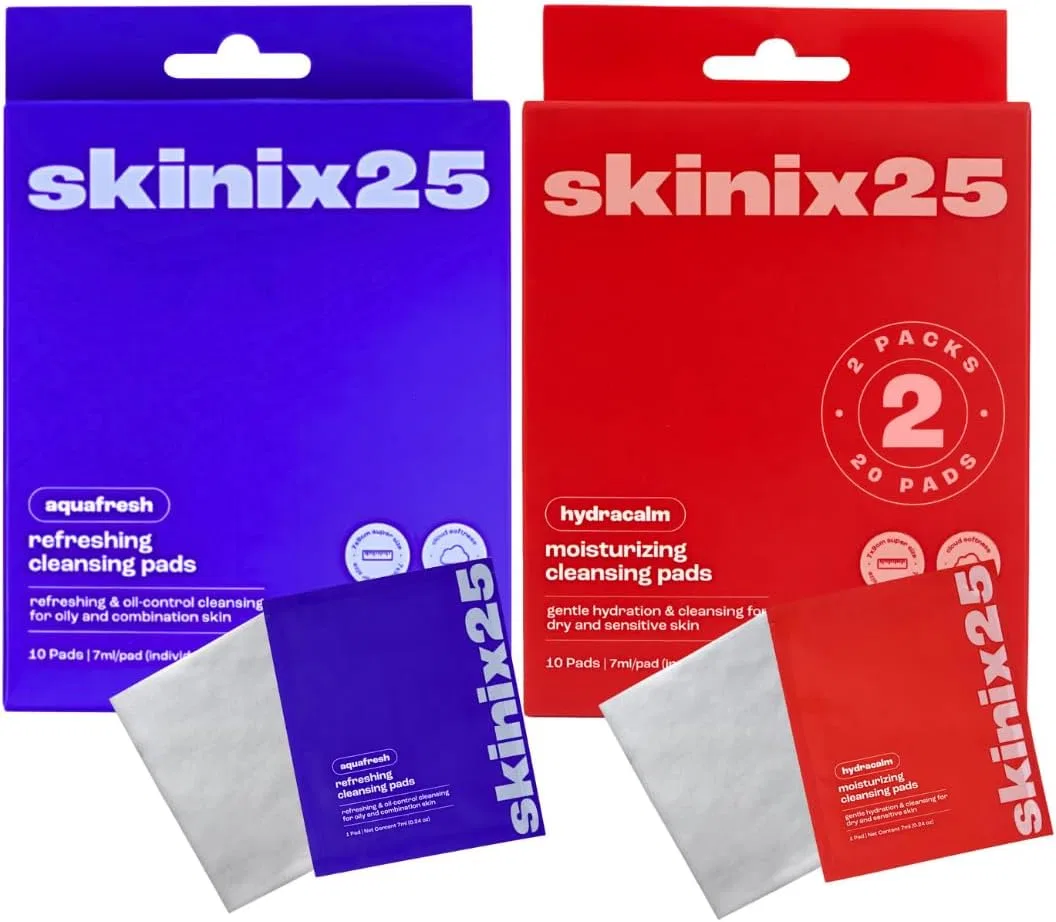 Набор Skinix25 — Очищающих дисков Hydracalm & Aquafresh от , 20 шт, 10+10