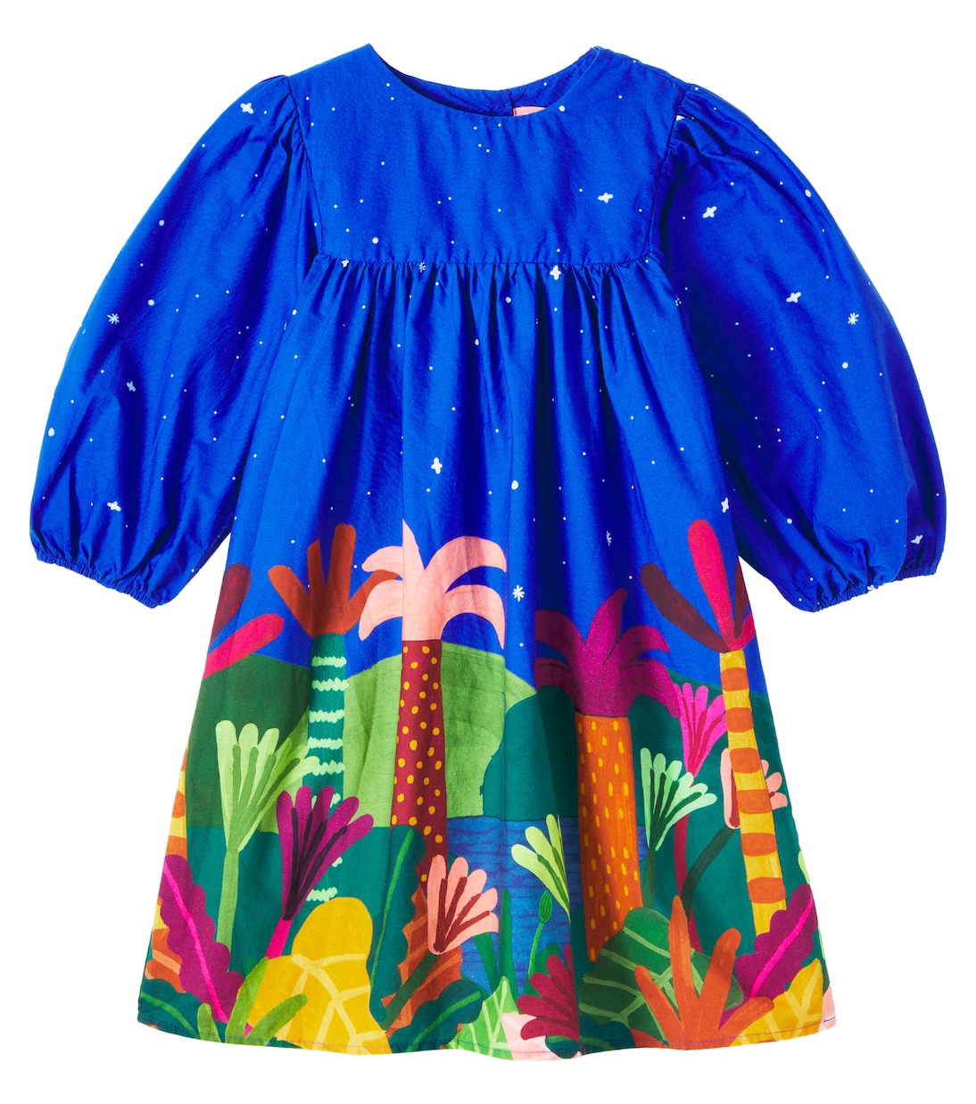 

Платье из принтованного хлопка Fábula, Est Barrado Amazonas