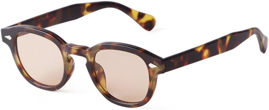 

Винтажные круглые солнцезащитные очки в черепаховой оправе для женщин и мужчин, ретро, ​​с заклепками, желтыми линзами, квадратной формы, защита от ультрафиолета UV400 MTZJH, C6