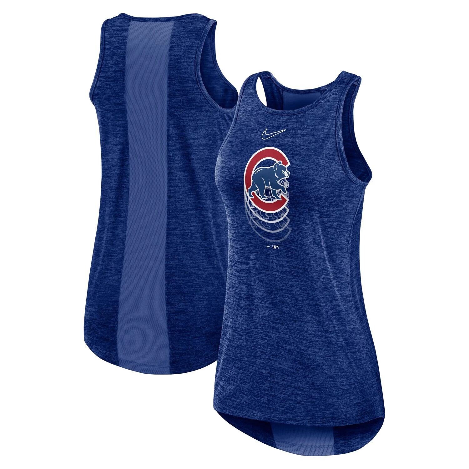 

Женская майка с высоким воротником и логотипом Nike Royal Chicago Cubs Nike