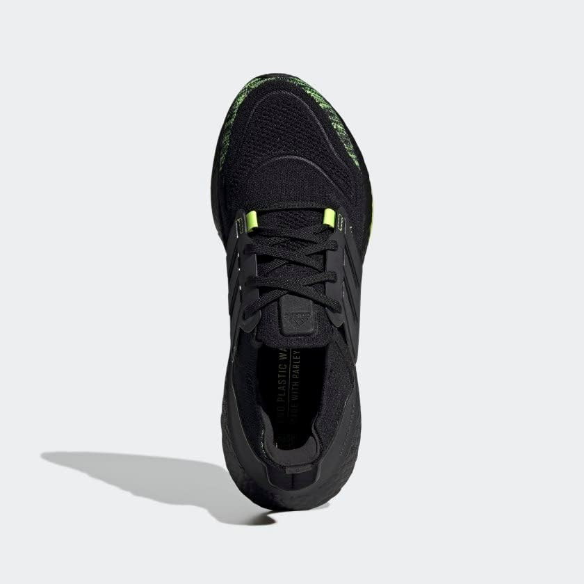 Мужские беговые кроссовки Adidas Ultraboost 22, черный/желтый — фото 3