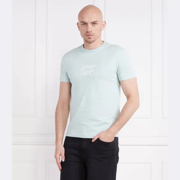 Футболка стандартного кроя Calvin Klein, зеленый — фото 2