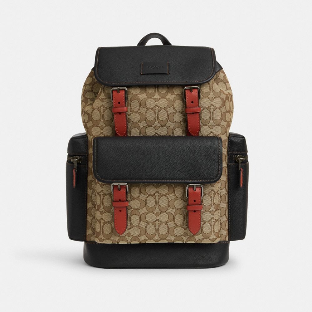 

Рюкзак COACH Sprint, цвет Black Antique Nickel/Khaki/Black Multi