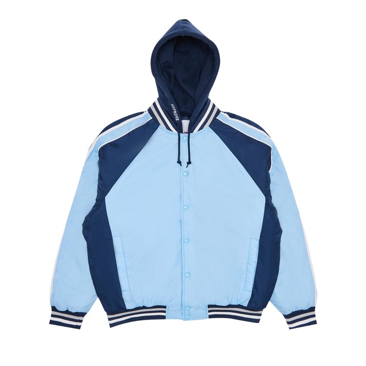 

Куртка Supreme Hooded Stadium Jacket, синий