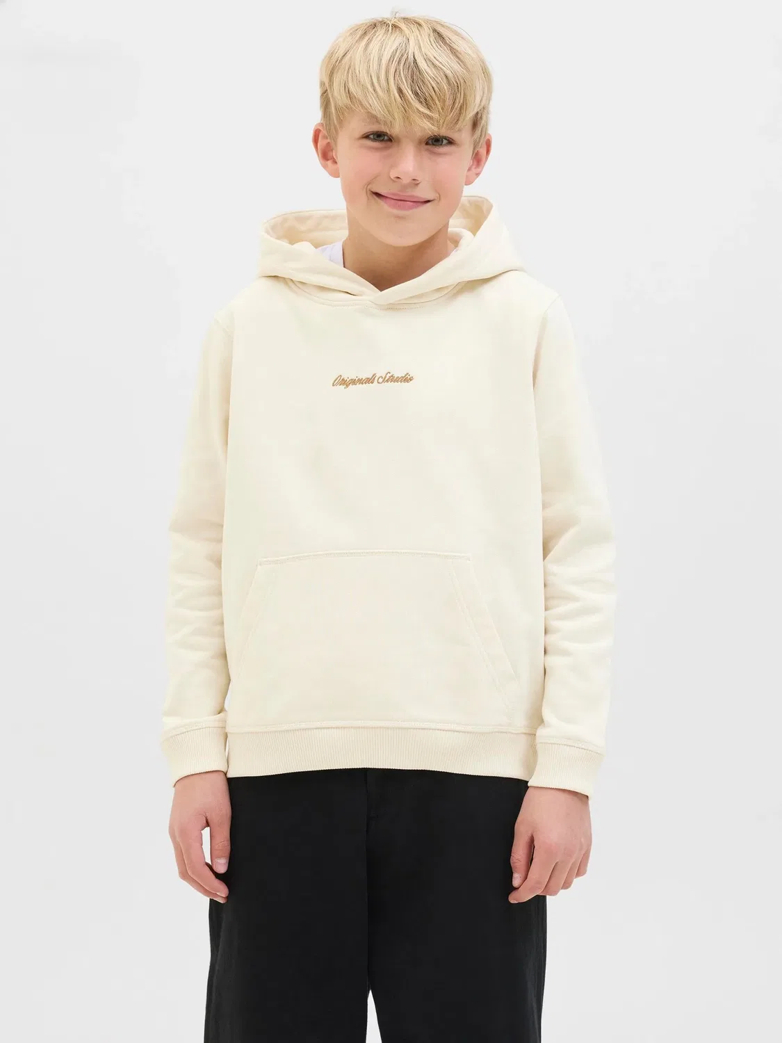 Капюшон худи из флиса JACK & JONES Junior, antique white — фото 2