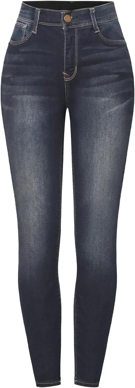 

Женские джинсы High Rise Skinny, Stretch Denim, Slimming Fit, Small Leg Opening, Tapered Ankle