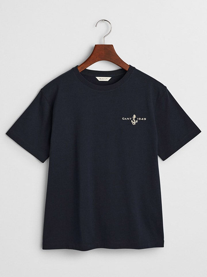 

Gant Футболка темно-синего цвета, Синий, Gant Футболка темно-синего цвета