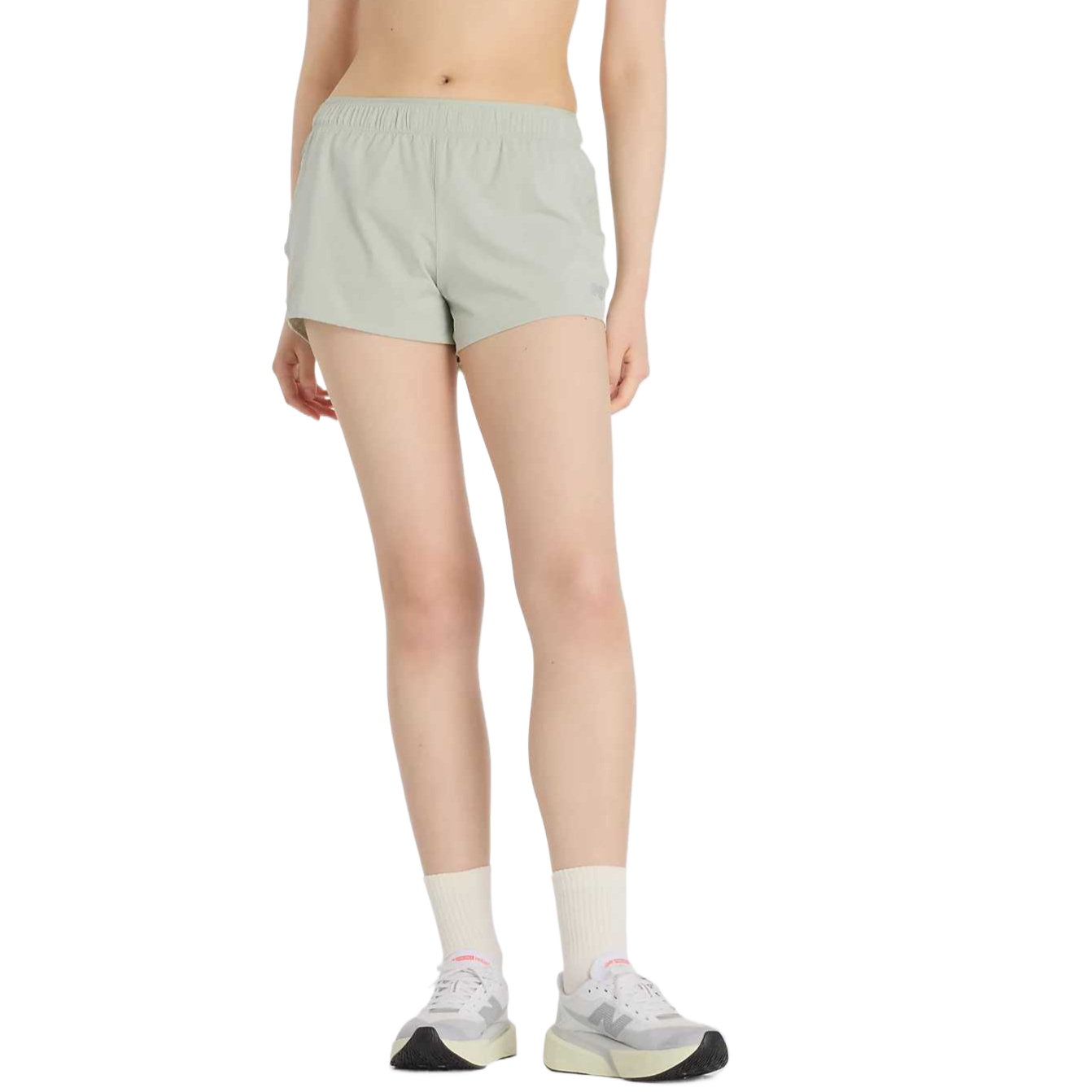 

Шорты RC Short 3 спортивные женские New Balance, зеленый