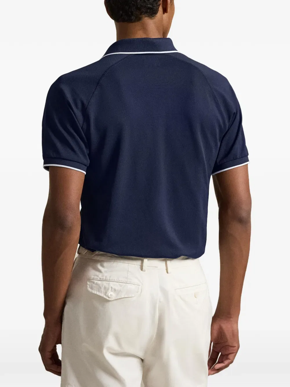 Полосатая рубашка-поло с рукавами реглан Polo Ralph Lauren, синий — фото 4