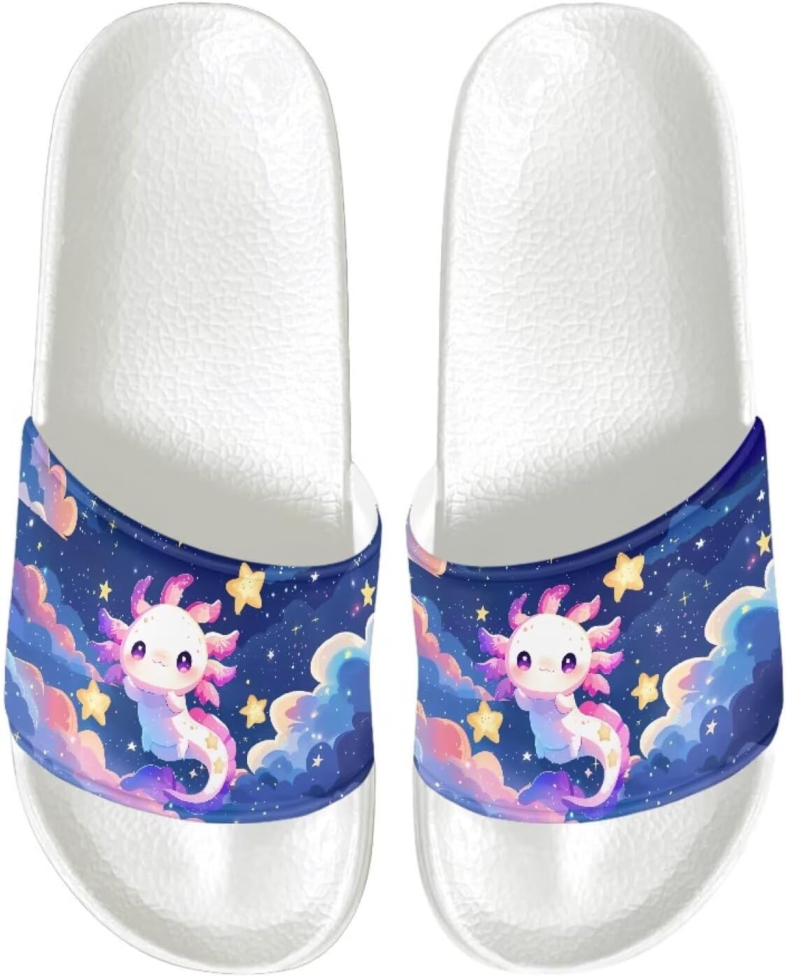 

Сандалии JUDENTIDOS с открытым носком, шлепанцы для душа, нескользящие, из EVA, для женщин, Cute Cartoon Axolotl