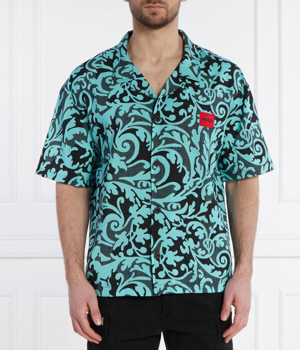 

Рубашка Даяла Бич Relaxed fit Hugo Bodywear, бирюзовый