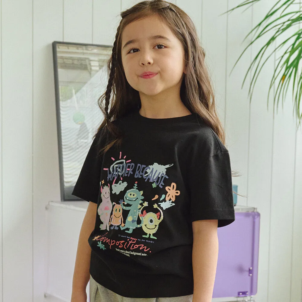 Детская футболка Happy Day чёрная от Cpgn Kids