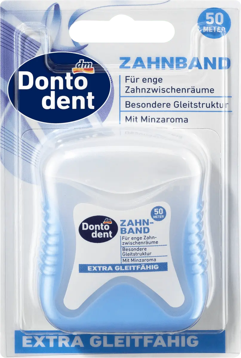 

Зубная лента Dontodent особо скользкая 50 м 1 шт. Dontodent
