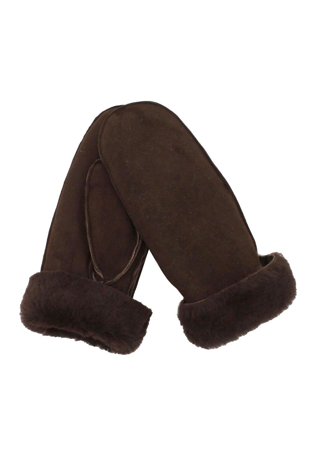 

Полные рукавицы из овчины Eastern Counties Leather, коричневый
