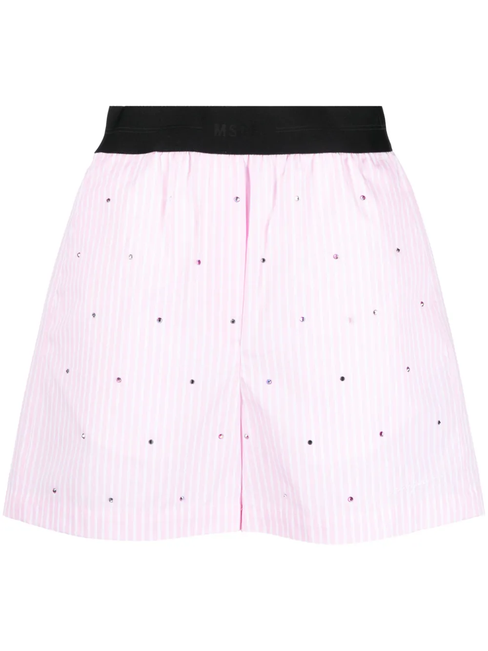 

Шорты со стразами MSGM, розовый