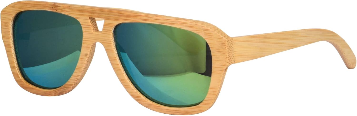 

Поляризованные солнцезащитные очки SHINU для мужчин, деревянные очки, очки для вождения автомобиля, очки для рыбалки, походов и активного отдыха на природе - 60021015, 6015 Bamboo Nature