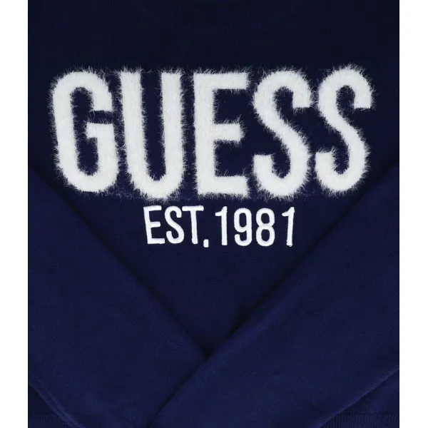 Свитер обычного кроя с добавлением шерсти и кашемира Guess, синий — фото 3