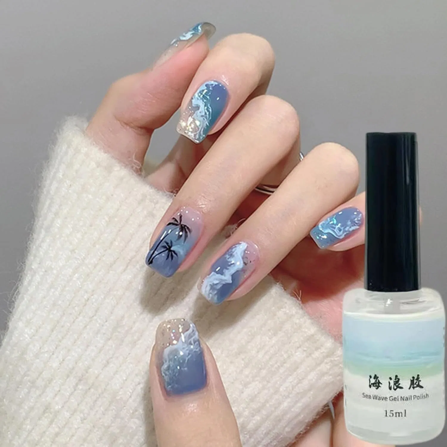 Гель-лак для ногтей Wave Nail Gel Liquid с эффектом волн Générique — фото 3
