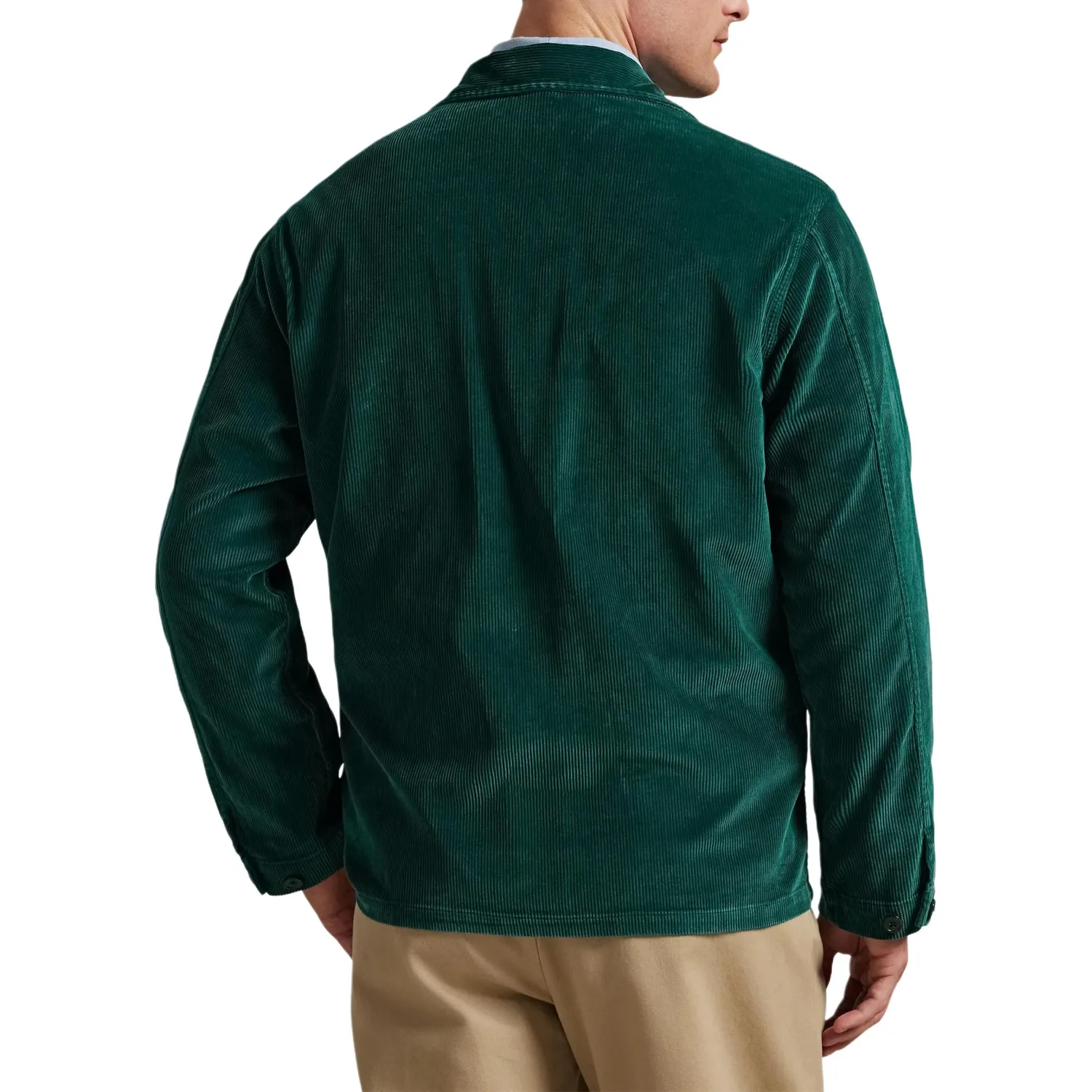 Куртка-рубашка с длинным рукавом из вельвета Polo Ralph Lauren, зеленый — фото 4