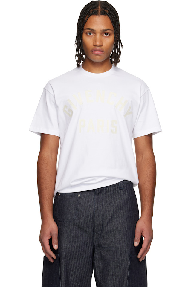 

Футболка с вышивкой «Givenchy Paris», белый