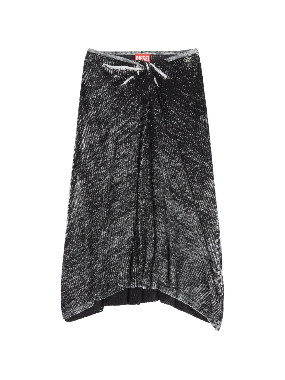 

Миди-юбка M-Livette с перекрученным поясом Diesel, черный