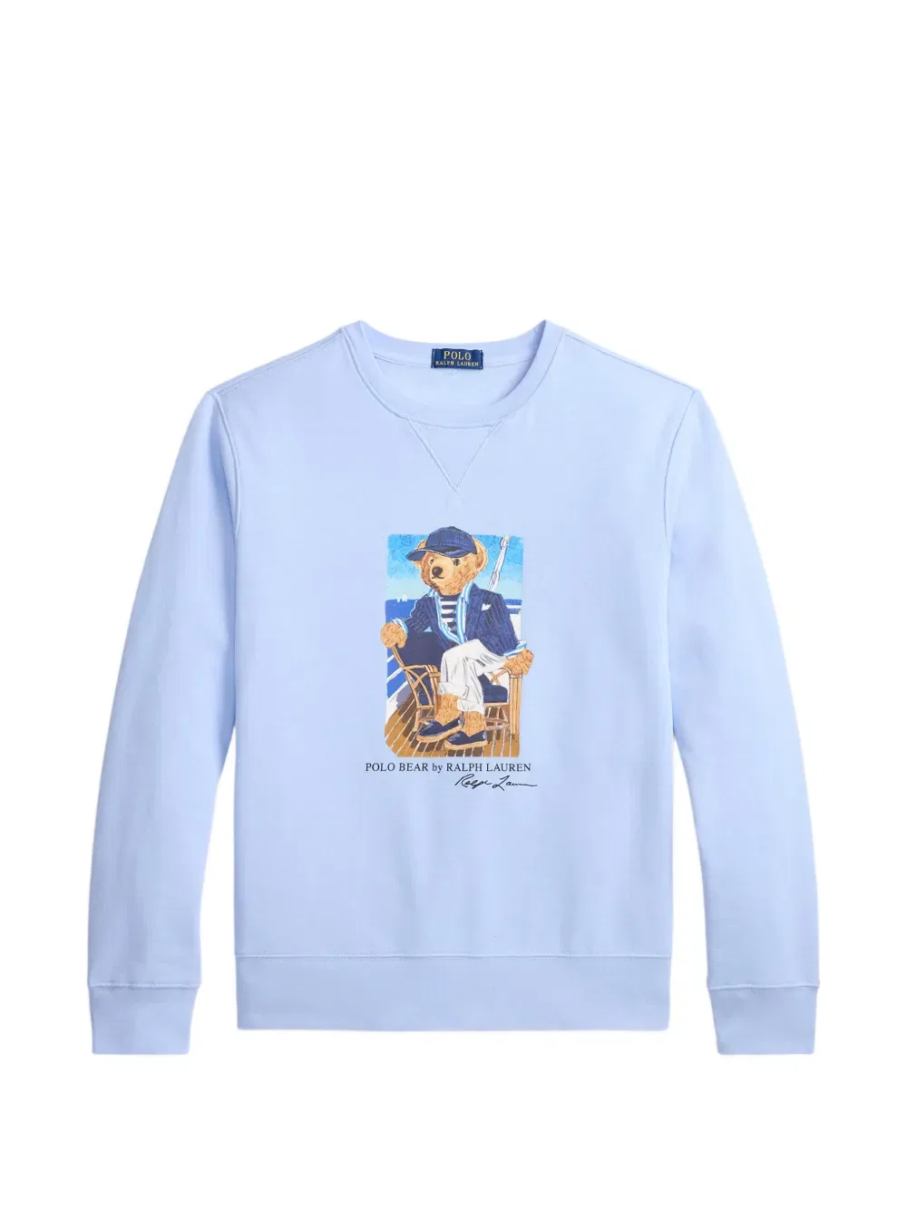 Толстовка с принтом медведя Polo Ralph Lauren, синий