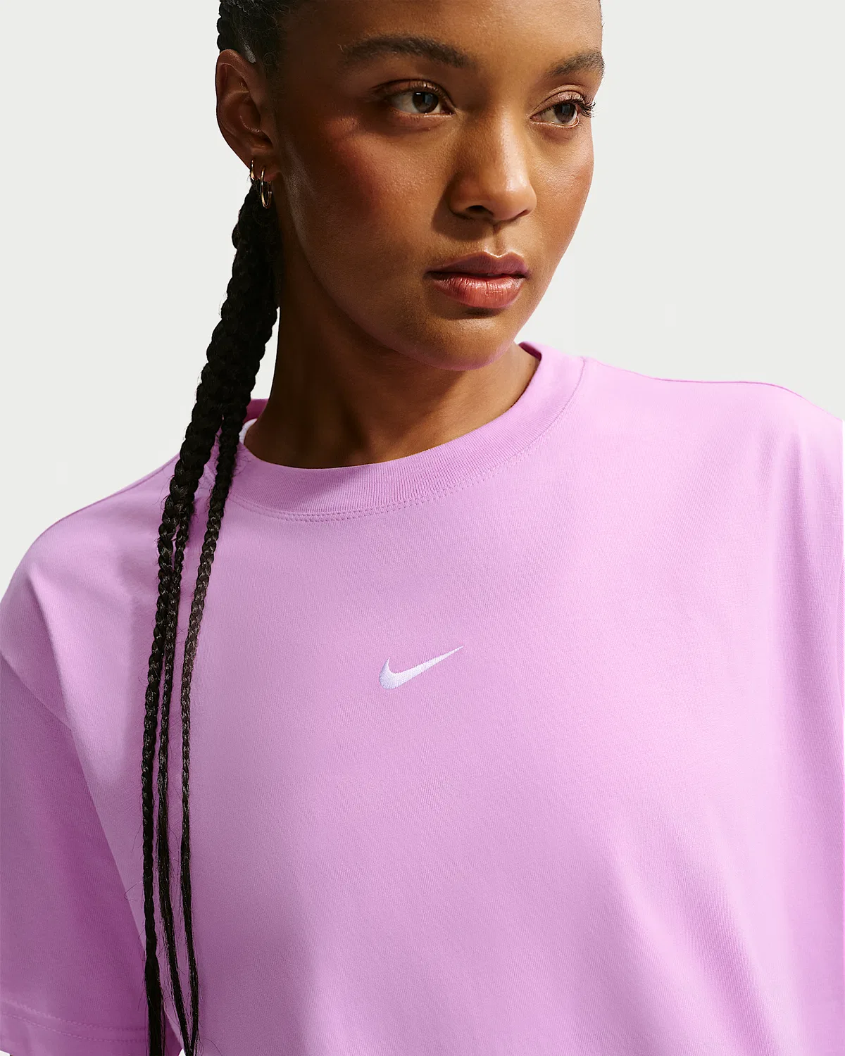 Женская оверсайз футболка Nike Sportswear Classic, Light Magenta — фото 3