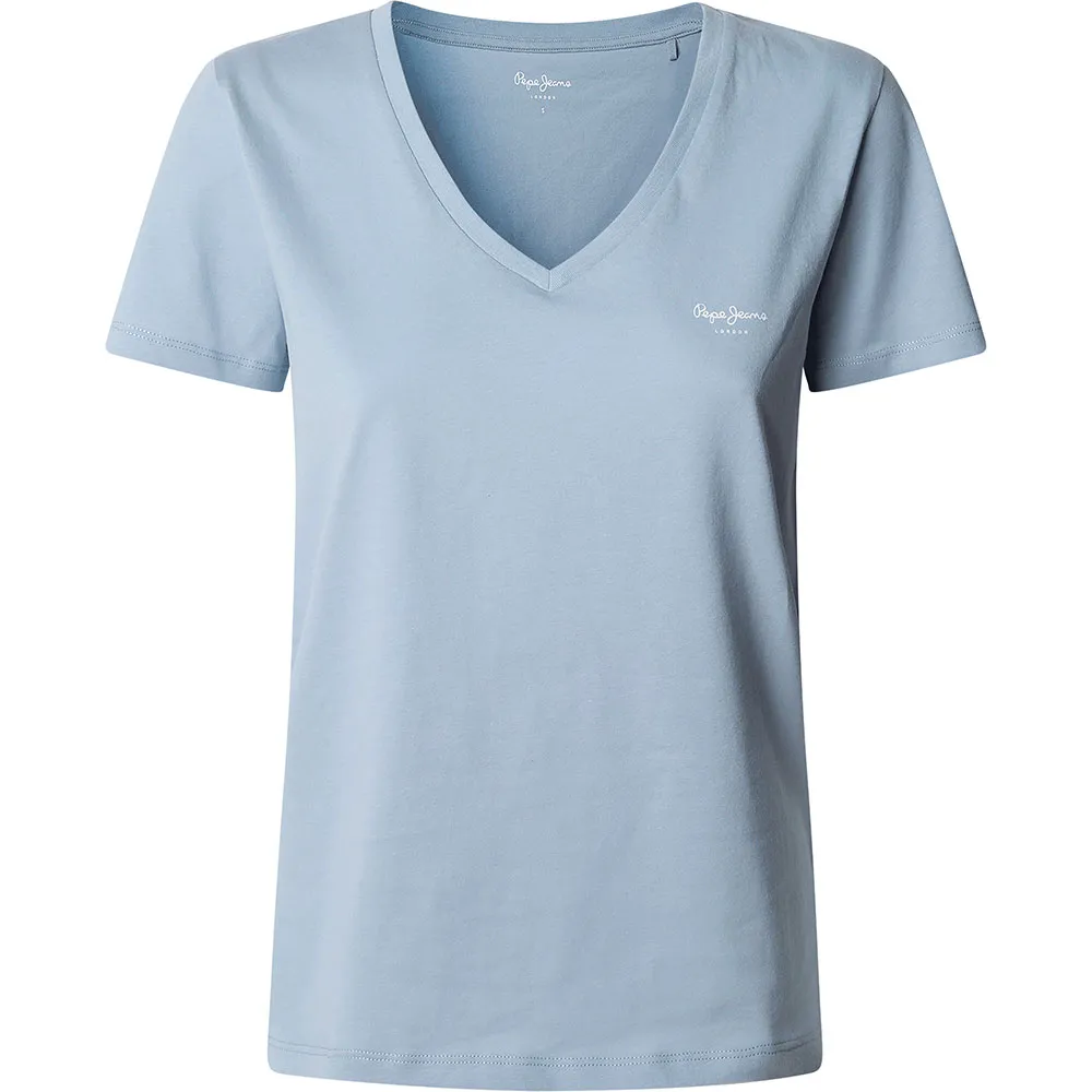 

Футболка Pepe Jeans Macy short sleeve v neck, синий