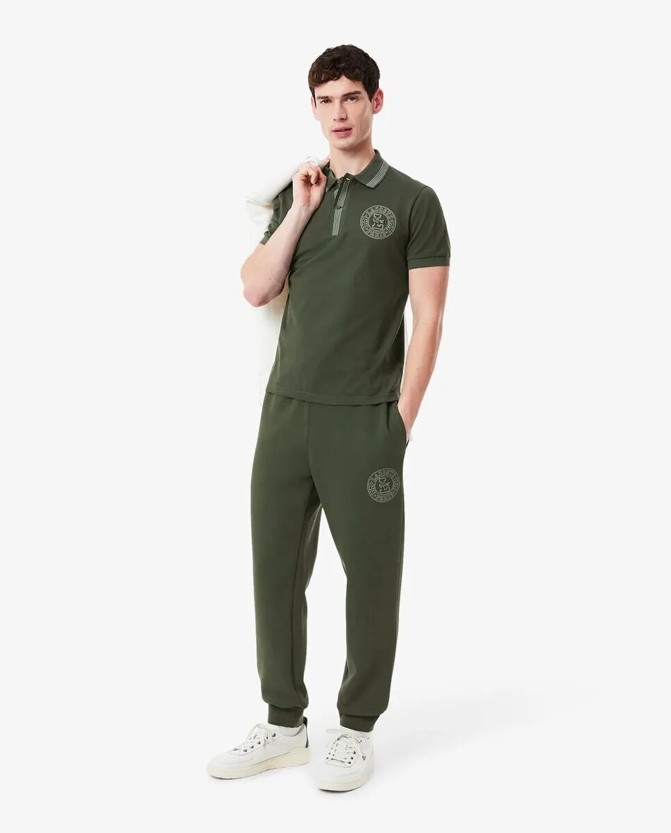 

Мужские спортивные брюки из двустороннего пике Lacoste, темно-зеленый