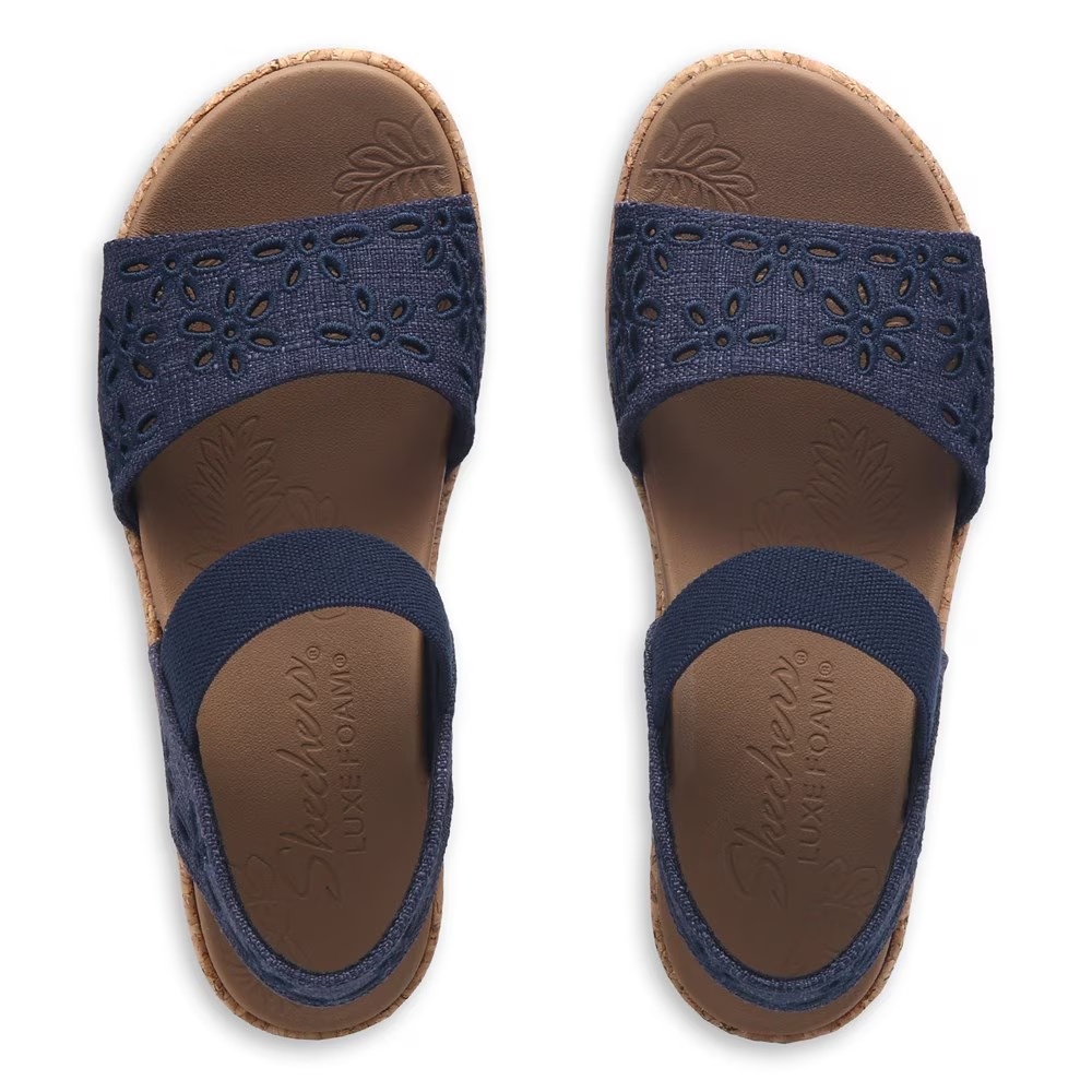 Платформенные сандалии Bryson beach bliss от Skechers, navy — фото 4