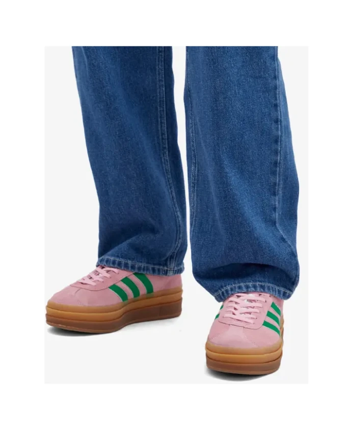 Яркие розовые кроссовки Gazelle Adidas Originals, розовый — фото 3