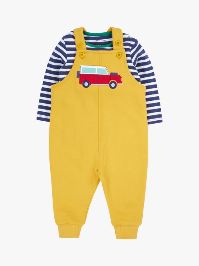 

Детский комплект из хлопковых комбинезонов Frugi, Bumblebee/Vehicle