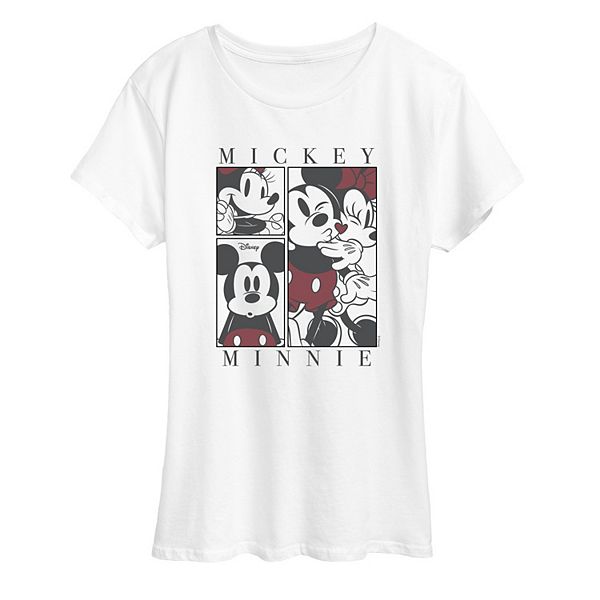 

Футболка женская Mickey & Minnie Mouse grid graphic Disney, White, Белый, Футболка женская Mickey & Minnie Mouse grid graphic Disney, White