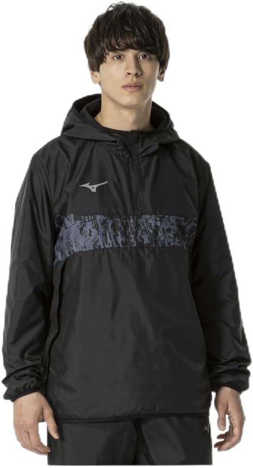 

Футбольная толстовка MIZUNO с подкладкой, водоотталкивающая, P2MEB530, унисекс/для взрослых, черный