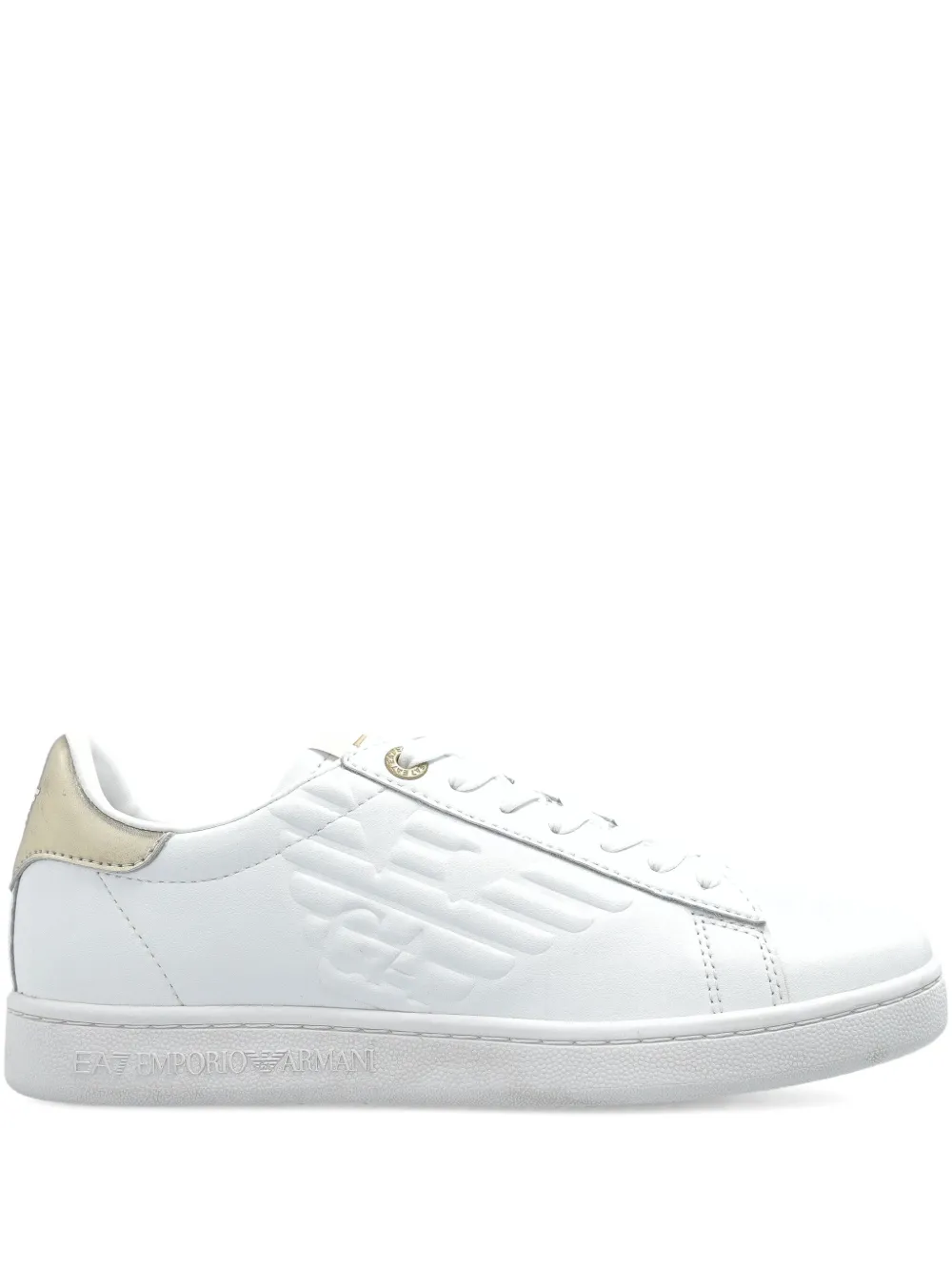Кожаные кроссовки Ea7 Emporio Armani, белый