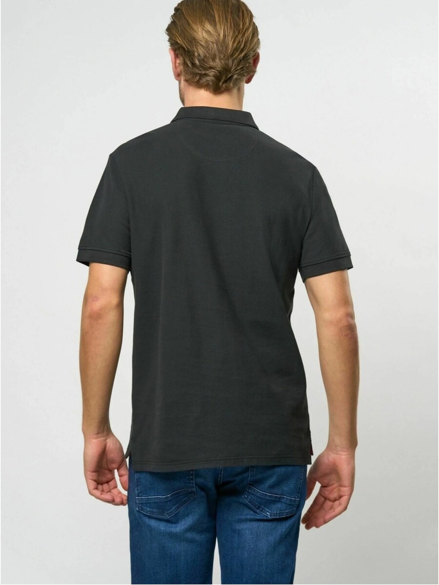 Рубашка на пуговицах классического кроя U.S. POLO ASSN. Alfred, Mottled Grey/Black — фото 3
