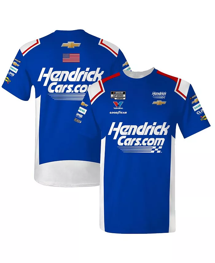 

Мужская синяя футболка Valvoline с униформой Kyle Larson Hendrick Motorsports Team Collection