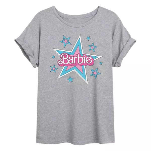 

Оверсайз футболка в стиле 70-х для подростков Barbie, серый