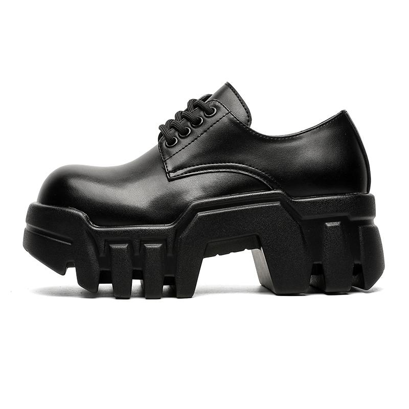 

V05 Устойчивые к истиранию противоскользящие низкие повседневные туфли на платформе унисекс черные женские, цвет Black Women's