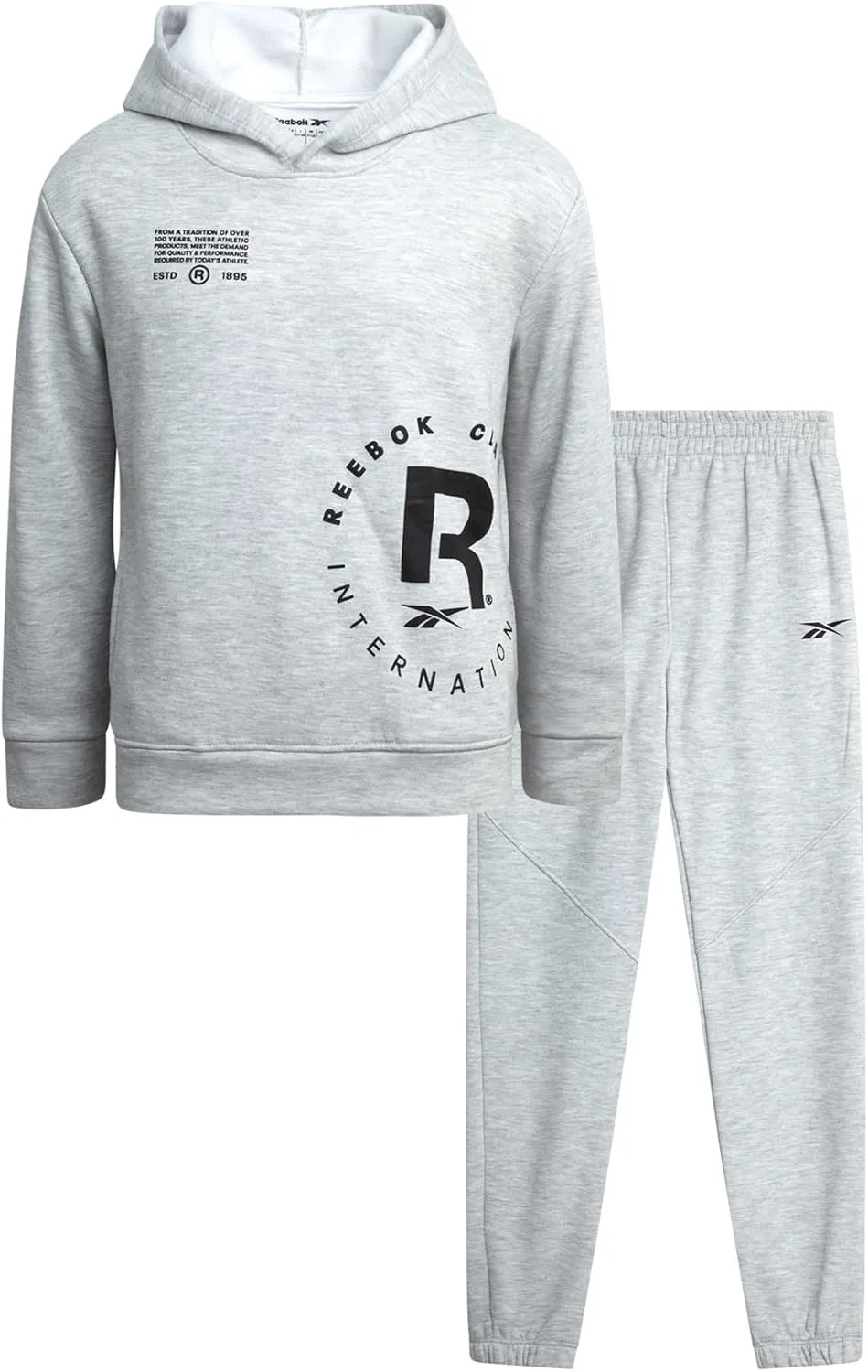 Спортивный костюм для мальчиков Reebok, 2 предмета, мягкий серый